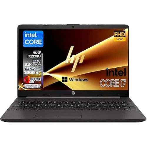 Oferta ograniczona: HP 250 G9, przenośny laptop PC Grey, Intel Core i7 10 rdzeniowy 16 Th, 16 GB RAM, SSHD 1256Gb, Wyświetlacz 15.6" Full HD, Win 11 Pro, Open Office 2021, gotowy do użycia z 929.00 EUR na 829.99 EUR (znizka 11%)