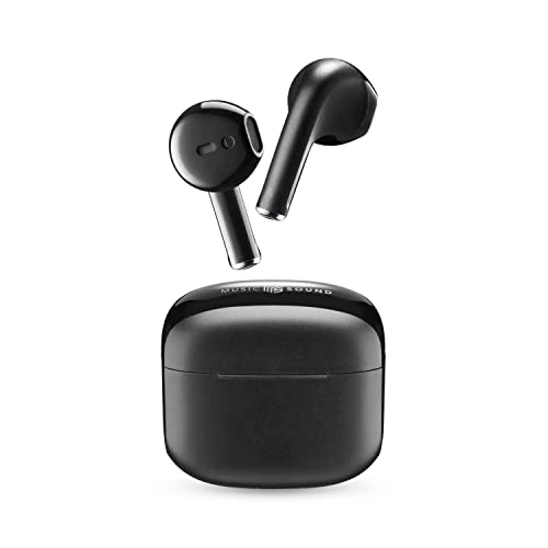 Zeitlich begrenztes Angebot: Music Sound | Swag - Kabelloses Kapsel-Headset - Wiedergabezeit bis 20 Stunden - Bluetooth - Schwarz von 24.99 € auf 18.99 € (24% Rabatt)