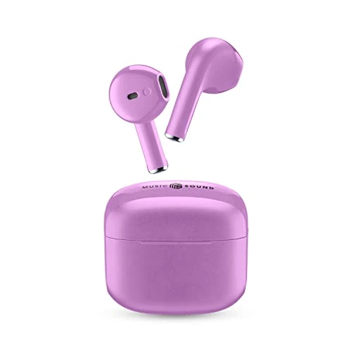 Offre limitee: Music Sound Swag Écouteurs sans Fil à Capule, Bluetooth, 20 Heures de Lecture, Auto Pairing, Contrôles Touch, Boîtier Compact - Lilas de 24.95 EUR a 24.95 EUR (economie 0%)