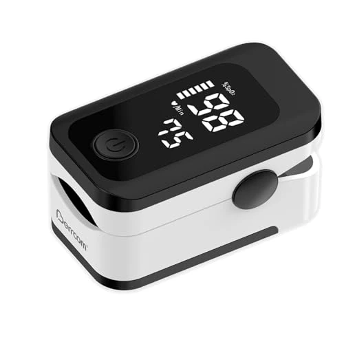 Limited-time offer: Berrcom Pulse Oximeter Blood Oxygen Saturation Monitor Finger High Accuracy Sats Monitor for Child, Adult with LED Display, Batteries and Lanyard from 12.99 GBP to 12.99 GBP (save 0%)