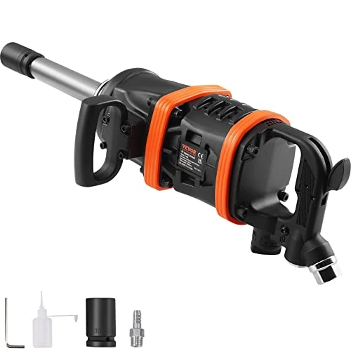 Offerta a tempo: VEVOR Avvitatore Pneumatico a Percussione Quadrato 2,54 cm 7016 Nm, Avvitatore Pneumatico a Impulsi Pressione max. 13,8 bar Velocità Max. 3000 giri/min per Riparazioni Auto Veicoli da Officina Garage - 12% da 197.90 € a 173.90 €