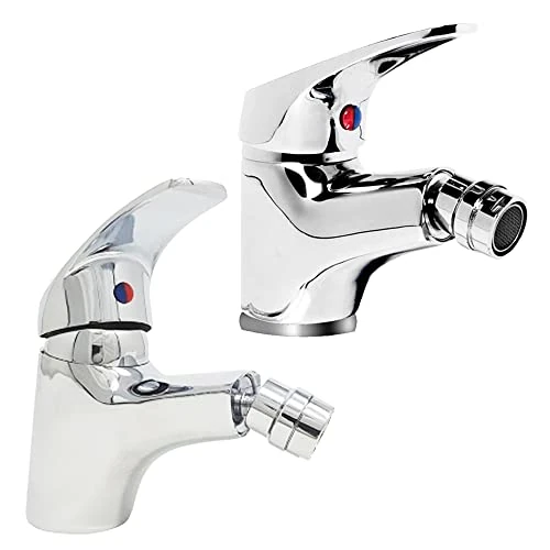 Kit de 2 grifos para baño y bidé, par de grifos de latón cromado