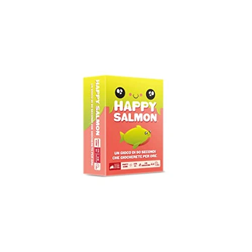 Limited offer: Asmodee - Happy Salmon Board Game by the Makers of Exploding Kittens, 6+ Years, 3-8 Players, Italian Edition from 23.77 EUR to 23.77 EUR (save 0%)