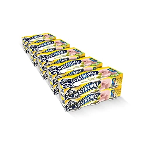 Offerta a tempo: Nostromo - Tonno all'olio di oliva, 30 lattine da 70gr. Formato scorta da 10 confezioni. Fonte di proteine, senza conservanti. - 33% da 38.84 € a 25.90 €