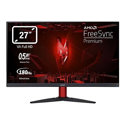 Begrenztes Angebot: Acer Nitro KG272S3 Gaming Monitor 27 Zoll (69 cm Bildschirm) Full HD, 180Hz, bis zu 0.5ms (GTG), 2xHDMI 2.0, DP 1.2, FreeSync Premium, Schwarz, UM.HX2EE.301 von 119.90 EUR auf 119.90 EUR (Rabatt 0%)
