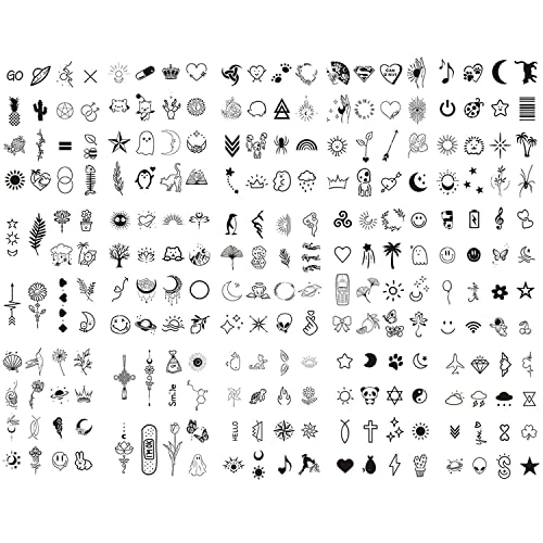 Offre limitée : 15 Feuilles Super Durable Tatouage Temporaire (192 Motif), 2 Semaines - l'original | Résistant à l'eau + Vegan + Nouvelle Tech | Faux Tatouage, Tatouage Ephemere Femme, Tatoo Temporaire de 5.99 EUR à 5.99 EUR (remise 0%)