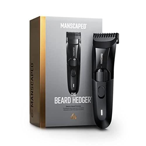 Offre limitée : Tondeuse à barbe premium The Beard Hedger® MANSCAPED®, Molette réglable avec 20 longueurs, Lame en T en acier inoxydable pour un rasage précis, Sans fil, Étanche, Rasoir visage Wet/Dry de 109.99 € à 109.99 € (0.00% de remise)