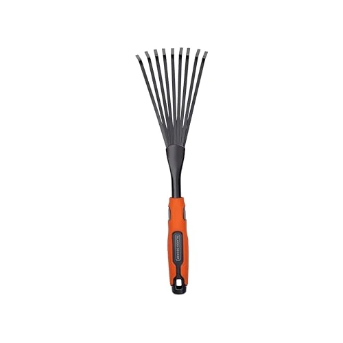 Offerta a tempo: Black+Decker Philips Rastrello a mano da 38,8 cm, manico ergonomico, facile da appendere, in plastica nera e arancione, Plastica - 0.00% da 9.03 € a 9.03 €
