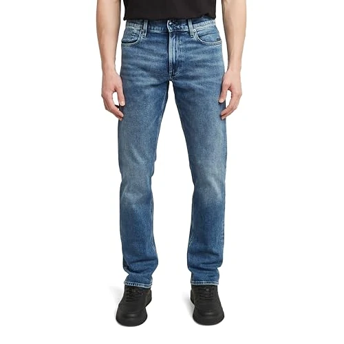 Offerta a tempo: G-STAR Mosa Straight Jeans Uomo, Blu (Faded Cascade D23692-c052-c606), 31W / 30L - 0.00% da 71.99 € a 71.99 €