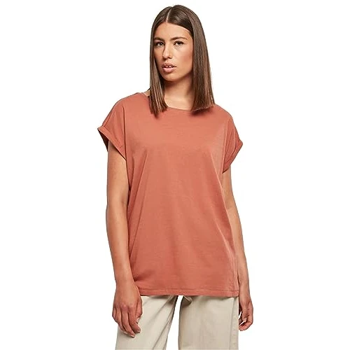 Oferta limitada: Urban Classics Camiseta de Hombro extendida Modal para Mujer, Terracota, XS de 24.90 € a 15.99 € (ahorro 36%)