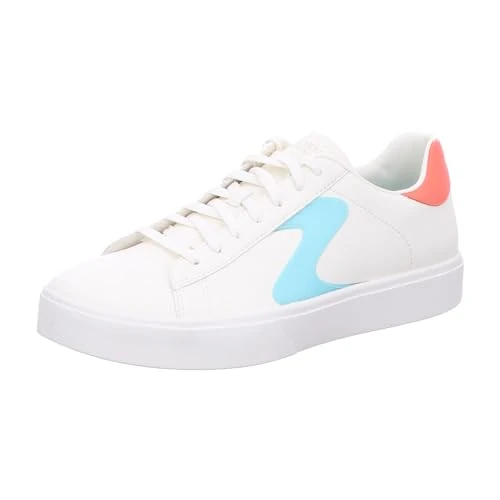 Skechers Top Lace-up, Eden LX de Grado Superior Mujer, Natural Duraleather Multi Trim, 36 EU