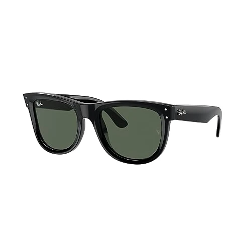 Ray-Ban Zonnebril RBR0502S Wayfarer reverse 6677VR Uniseks Kleur Zwart Glas Groen Maat 50 mm, zwart