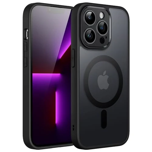 Tijdelijke aanbieding: JETech Magnetic Case voor iPhone 13 Pro Max 6,7 Inch Compatibel met MagSafe, Doorschijnende Matte Achterkant met Camera Lens Volledige Bescherming Slank Schokbestendig Hoesje (Zwart) van 12.98 € naar 12.98 € (0.00% korting)