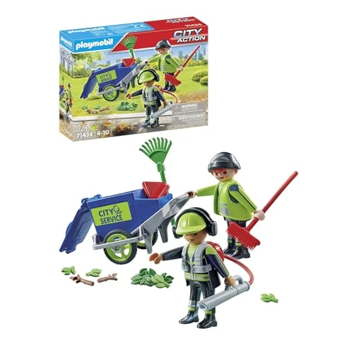 Offre limitée : Playmobil 71434 Agents Entretien voirie avec équipement - City Action - Comprend Deux Personnages et des Accessoires pour Nettoyer l'espace Public - Dès 4 Ans de 16.00 € à 16.00 € (0.00% de remise)