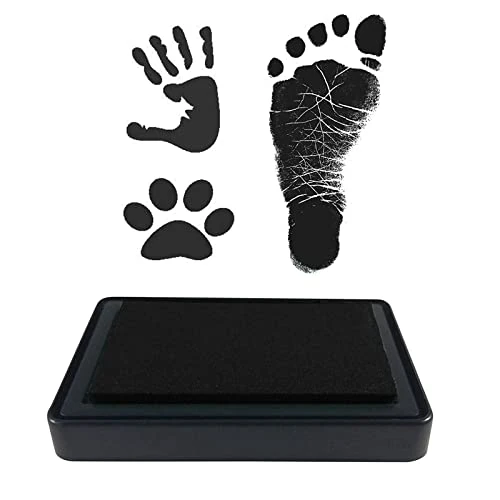 Tijdelijke aanbieding: VICZON Baby Voetafdruk Handafdruk, Baby Stempelkussen, herbruikbare stempelkussens, gemakkelijk afwasbaar van 6.99 € naar 6.99 € (0.00% korting)