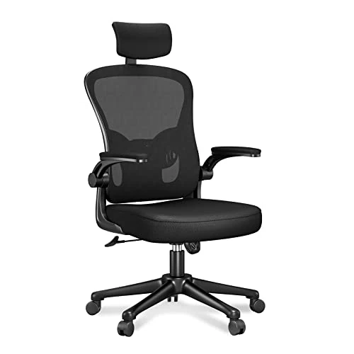 Offerta a tempo: rattantree Sedia da Ufficio, Sedie Ufficio Scrivania con Poggiatesta Regolabile, Sedia Ergonomica per Computer con Braccioli Regolabili e Supporto Lombare per Home Office - 15% da 84.99 € a 72.18 €