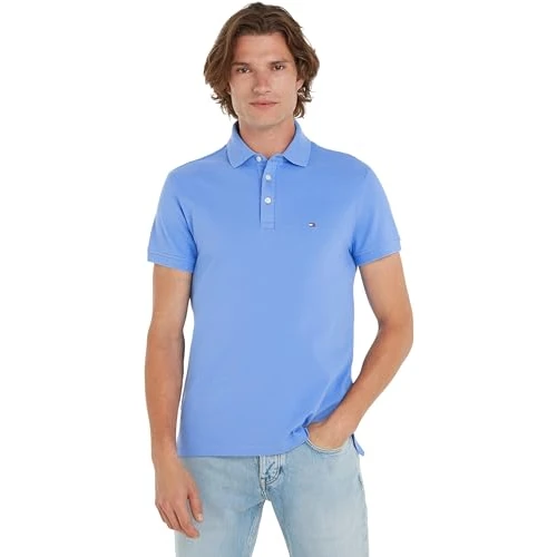 Offerta a tempo: Tommy Hilfiger Maglietta Polo Maniche Corte Uomo 1985 Slim Slim Fit, Blu (Blue Spell), S — 66% da 79,90 € a 27,21 €