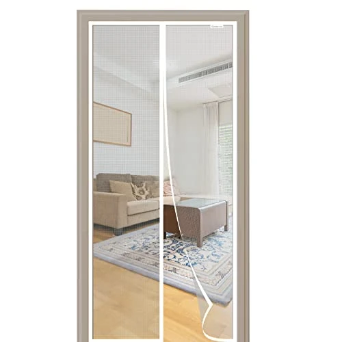 Tijdelijke aanbieding: CWEEN CLU Magnetisch Vliegengordijn 120x240 cm, Vliegengaas, Hordeur, Insectenbescherming, Balkondeur, Snelle Installatie Zonder Boren, Wit van 17.90 € naar 17.90 € (0.00% korting)