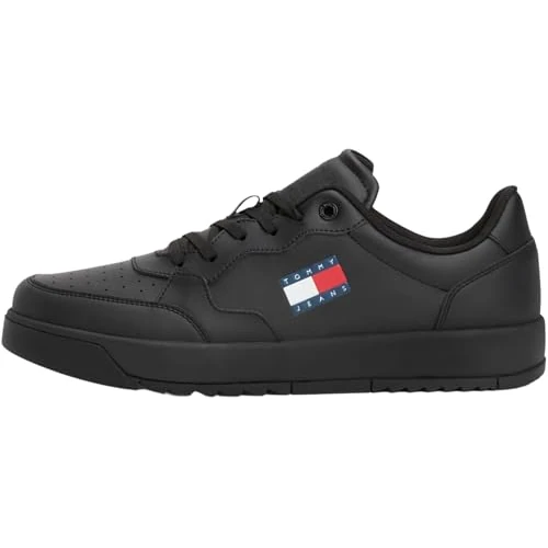 Oferta limitada: Tommy Jeans Sneaker con suela cupsole Hombre Retro Essential Calzado, Negro (Black), 44 de 99.90 EUR a 49.95 EUR (ahorro 50%)