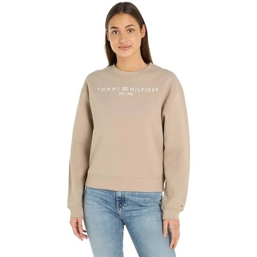 Limited-time offer: Tommy Hilfiger Women Mdrn Reg Corp Logo C-Nk Swtshrt Sweatshirts, Beige, 3XL from 76.49 GBP to 76.49 GBP (save 0%)