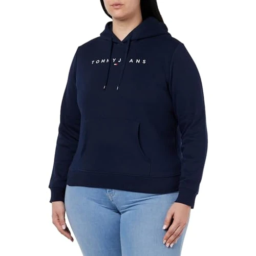 Offre limitee: Tommy Jeans Femme TJW REG LINEAR HOODIE DW0DW17324, Blue (Dark Night Navy), L de 89.90 EUR a 89.90 EUR (economie 0%)