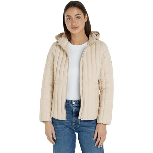 Oferta limitada: Tommy Hilfiger Chaquetas de plumón para Mujer, Beige clásico, 58 de 60.87 € a 60.87 € (ahorro 0.00%)