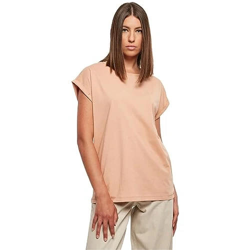 Offerta a tempo: Urban Classics Ladies Extended Shoulder Tee, Maglietta Donna, Giallo (Amber), 3XL EU - 41% da 11.90 € a 6.99 €