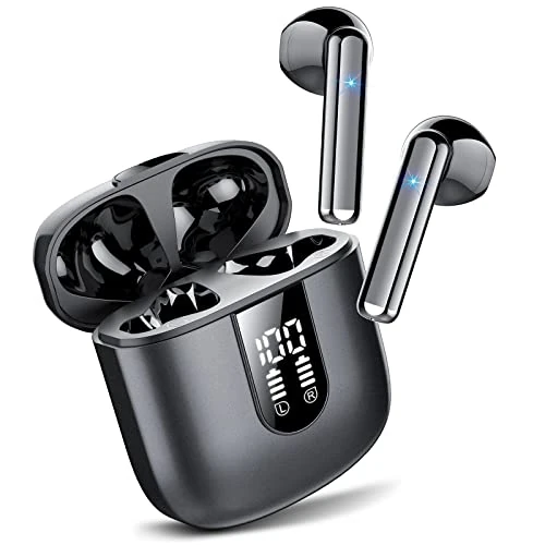 Zeitlich begrenztes Angebot: Jesebang Bluetooth Kopfhörer In Ear, Kopfhörer Kabellos Bluetooth 5.3, Ultraleicht Ohrhörer mit HD Mikrofon, Herausragender Sound Musik, Schwarz von 19.99 € auf 17.99 € (10% Rabatt)