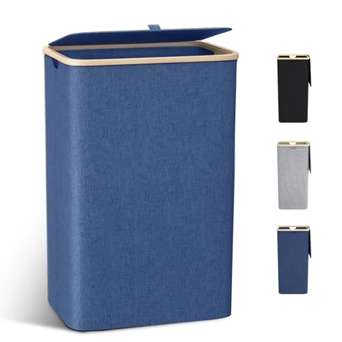 Tijdelijke aanbieding: capocica smalle wasmand, kleine wasmand met deksel, opvouwbare wasmand met deksel, 40L - ruimtebesparend, draagbeugelontwerp 01222555 van 50.99 € naar 50.99 € (0.00% korting)