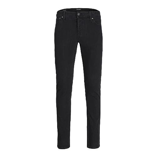 Offerta a tempo: Jack & Jones Pantaloni Jeans da Uomo, Nero in Denim, 34W x 32L - 45% da 29.99 € a 16.63 €