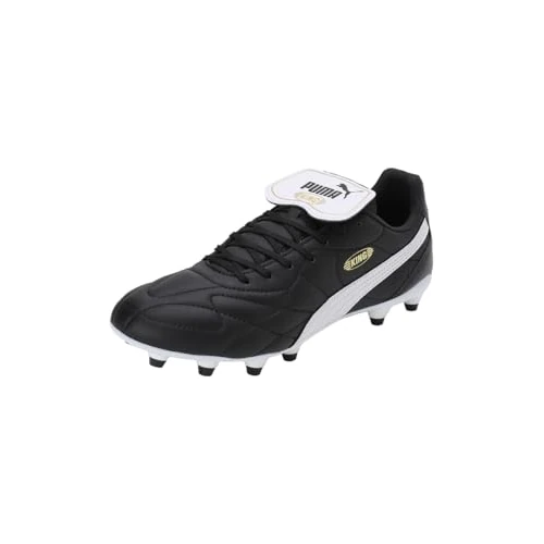 Offerta a tempo: PUMA Unisex King Top Fg/Ag Scarpe da calcio, Puma Black Puma White Puma Gold, 40.5 EU - 50% da 149.95 € a 75.00 €