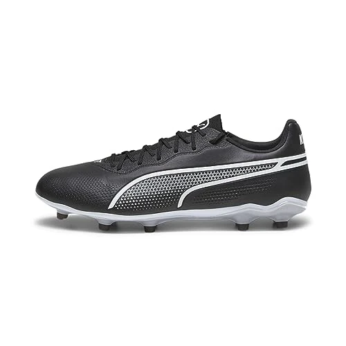 PUMA Unisex King Pro Fg/Ag Chaussures de football, Puma Black Puma White, 41.5 EU