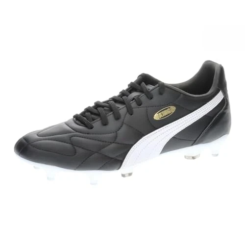 Offerta a tempo: PUMA King Top Mxsg, Soccer Shoe Unisex-Adulto, Black White Gold, 40.5 EU - 56% da 149.95 € a 65.88 €