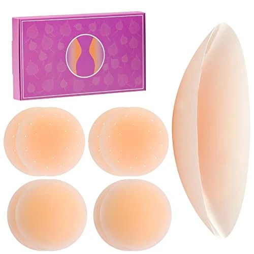 Offerta a tempo: Tacilin 4 Paia Copricapezzoli Adesivi, Silicone Ultra Sottili 8CM - 0.00% da 14.99 € a 14.99 €