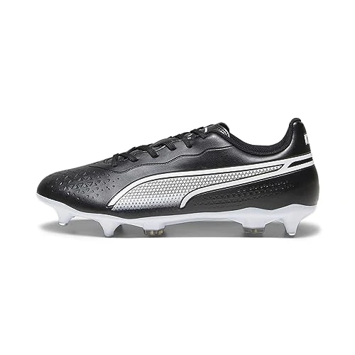 Offerta a tempo: PUMA King Match Mxsg, Soccer Shoe Unisex - Adulto, Puma Black Puma White, 40.5 EU - 44% da 74.95 € a 42.30 €