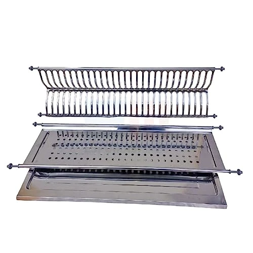 Oferta limitada: ESPOMASISHOP Escurreplatos de acero inoxidable para empotrar con bandeja recogegotas en varios tamaños 86 76 66 56 cm Made in Italy (56 cm) de 55.00 € a 55.00 € (ahorro 0.00%)