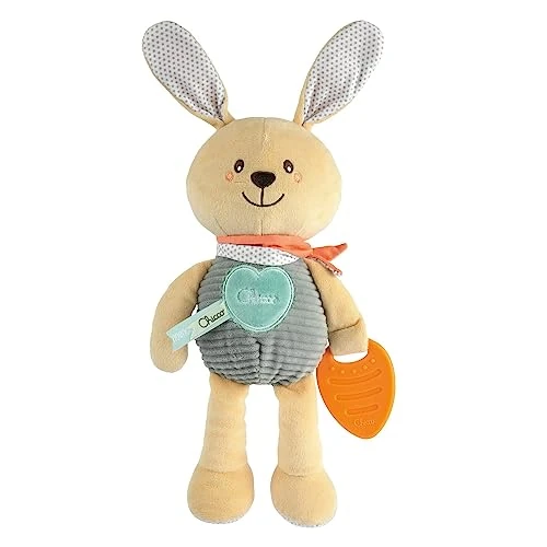Oferta limitada: Chicco Conejito Mi Primer Peluche, Suave Juguete Peluche Conejo, con Mordedor y Sonidos, Juguetes de Bebés y Recién Nacido, Colores Neutros, A Partir de 0 Meses de 16.90 EUR a 13.59 EUR (ahorro 20%)