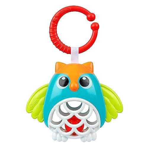 Oferta ograniczona: Grzechotka Sowa, z Kulką i Miękkimi Plastikowymi Częściami dla Ząbkującego Dziecka, Łatwa do Przymocowania do Wózka, Rozwój Umiejętności Manualnych i Wizualnych, Zabawki dla Niemowląt 6-24 miesięcy z 31.99 PLN na 31.99 PLN (zniżka 0%)