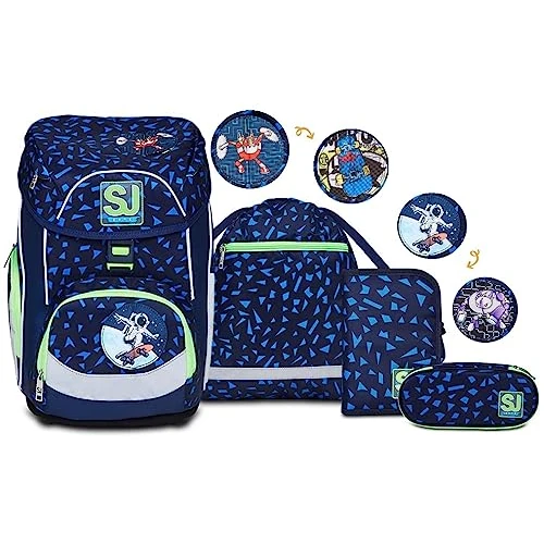 Offerta a tempo: SJ GANG STYLE JAM GANG Set Scuola UPDOWN BOX - SHIFTY SPOTS - Zaino Scuola Multiscomparto Ergonomico + Astuccio Totalmente Accessoriato + Portapenne Scuola con Organizer Interno + Sacca Sportiva - 38% da 129.00 € a 80.39 €