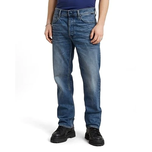G-STAR Herren Dakota Regular Straight Jeans Blau (Faded Cascade D23691-C052-C606) 28W / 30L