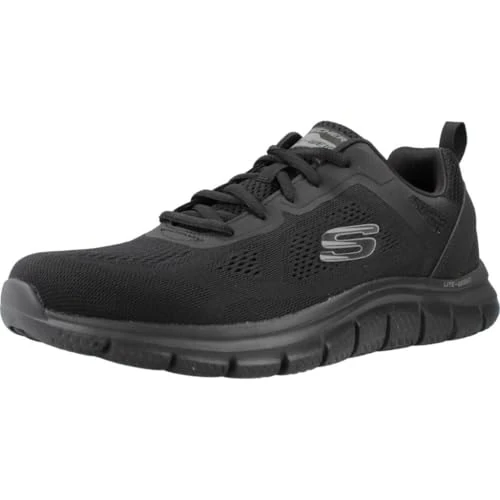 Offerta a tempo: Skechers Track Broader, Scarpe Sportive Uomo, Nero Mesh Pu, 42 EU - 30% da 69.95 € a 49.02 €