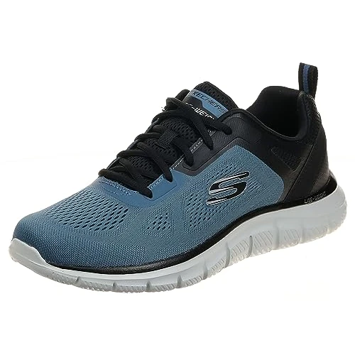 Oferta limitada: Skechers Track Broader, Zapatillas de Deporte Hombre, Blue Mesh Pu Black Trim, 40 EU de 69.95 € a 39.95 € (ahorro 43%)