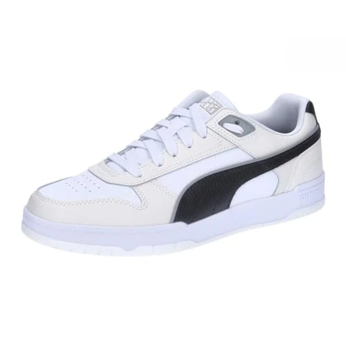 PUMA Rbd Game Low, Scarpe da Ginnastica Unisex - Adulto, Puma White Puma Black Vapor Gray, 40.5 EU