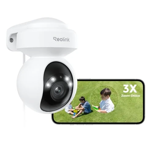 Oferta limitowana: Reolink 4K PTZ Zewnętrzna Kamera Wi-Fi 6 z Automatycznym śledzeniem, Wykrywaniem Ludzi/Pojazdów/Zwierząt, Kamera do Monitoringu Obsługuje 2,4GHz/5GHz Wi-Fi, 2-kierunkowe audio, E1 Outdoor Pro z 615.99 zł na 615.99 zł (oszczędź 0.00%)