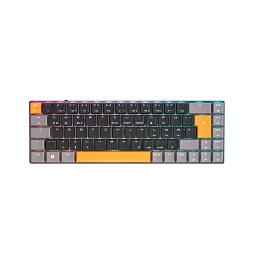 Offre limitee: CHERRY MX-LP 2.1 Compact Wireless, Clavier de Gaming Sans Fil 69 Touches, Disposition Allemande (QWERTZ) Switches Mécaniques MX LOW PROFILE SPEED, Noir de 140.00 EUR a 65.46 EUR (economie 53%)