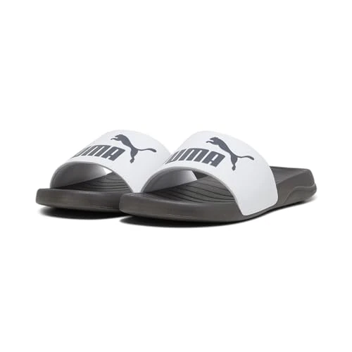 Offerta a tempo: PUMA Popcat 20, Pantofole Unisex - Adulto, Puma White Dark Coal, 48.5 EU - 27% da 24.95 € a 18.20 €