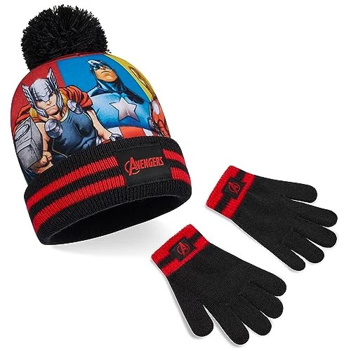 Limited-time offer: Marvel Boys Winter Accessories Set, Cosy for School Travel - Gifts for Boys (Black Avengers 2 Pcs) from 9.31 £ to 8.39 £ (save 10%)