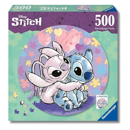 Limited offer: Ravensburger Stitch - Circular 500 Piece Jigsaw Puzzle for Kids - Every Piece is Unique, Pieces Fit Together Perfectly from 17.99 EUR to 17.99 EUR (save 0%)