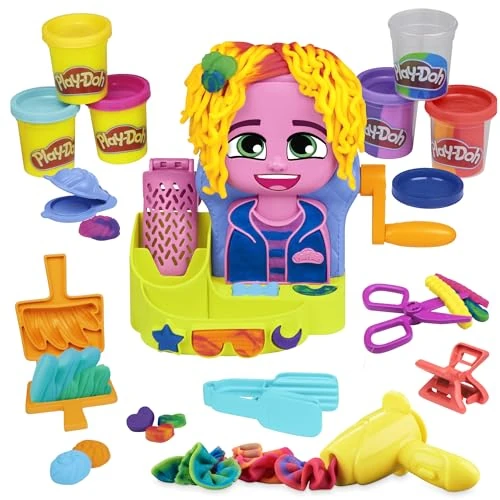 Offre limitée : Play-Doh Salon de Coiffure, Coffret avec 6 Pots de Pâte à Modeler, pour Filles et Garçons dès 3 Ans de 14.99 € à 11.99 € (20% de remise)