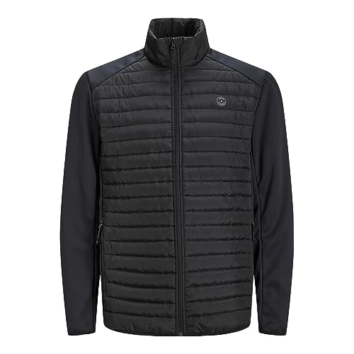 Oferta limitada: JACK&JONES JJEMULTI Quilted Collar Noos - Chaqueta Acolchada para Hombre, Color Negro y Detalle: Set en Mangas, XL, Negro/Detalle: Conjunto de Mangas, XL de 59.99 EUR a 29.90 EUR (ahorro 50%)